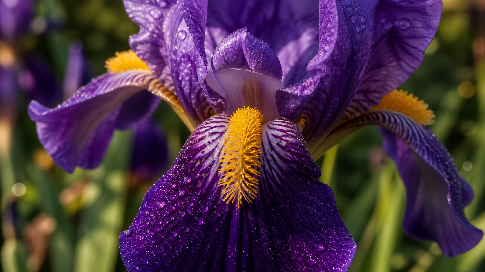 Iris borodatyy makro