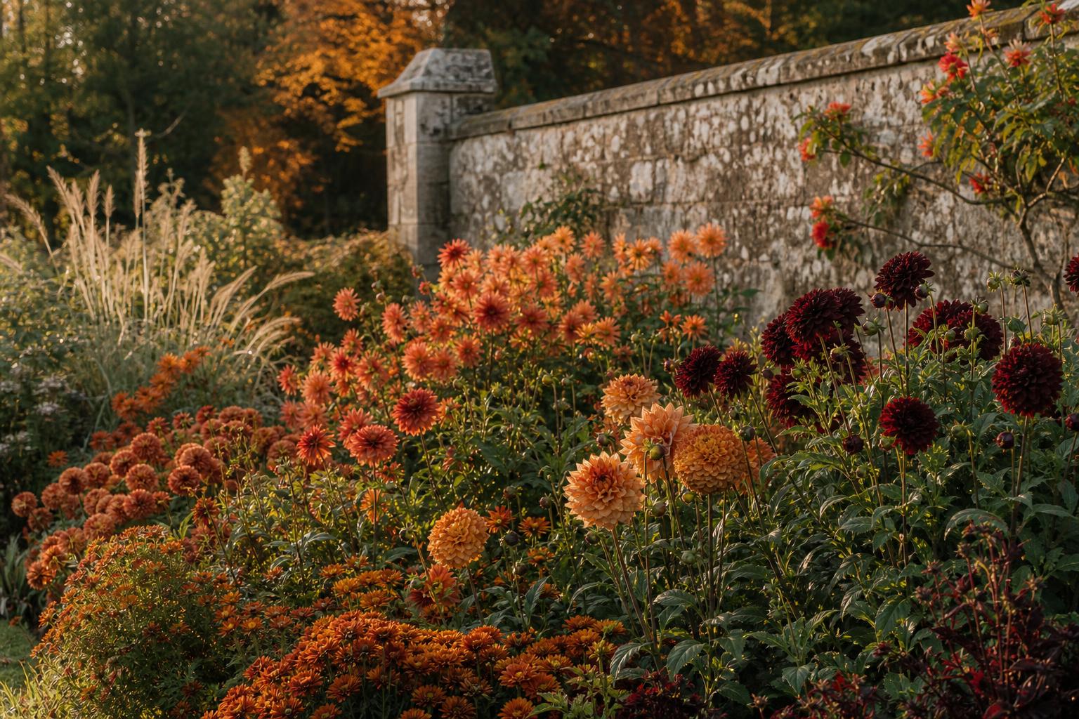 English autumn garden