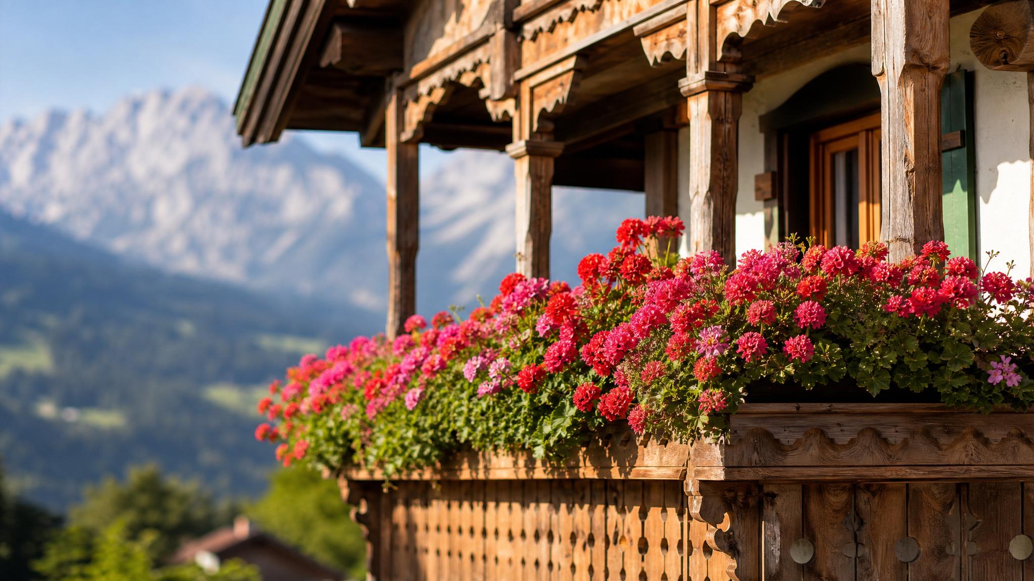 Bavarskiy balkon pelargoniya