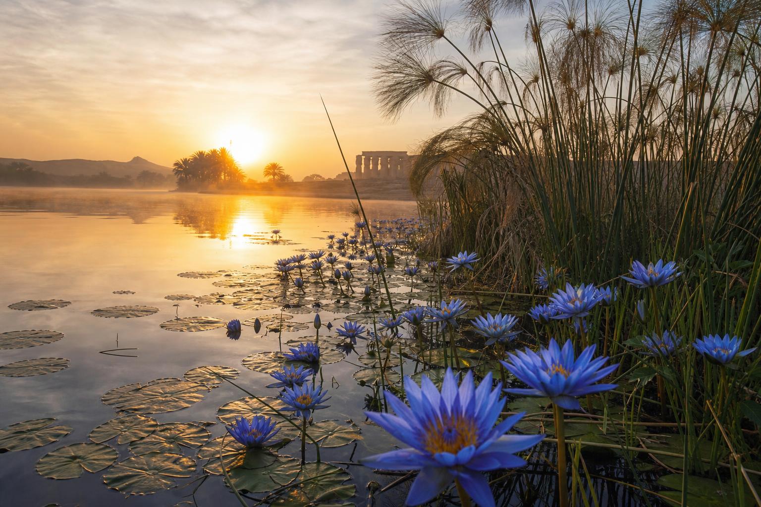 Blue lotus nile