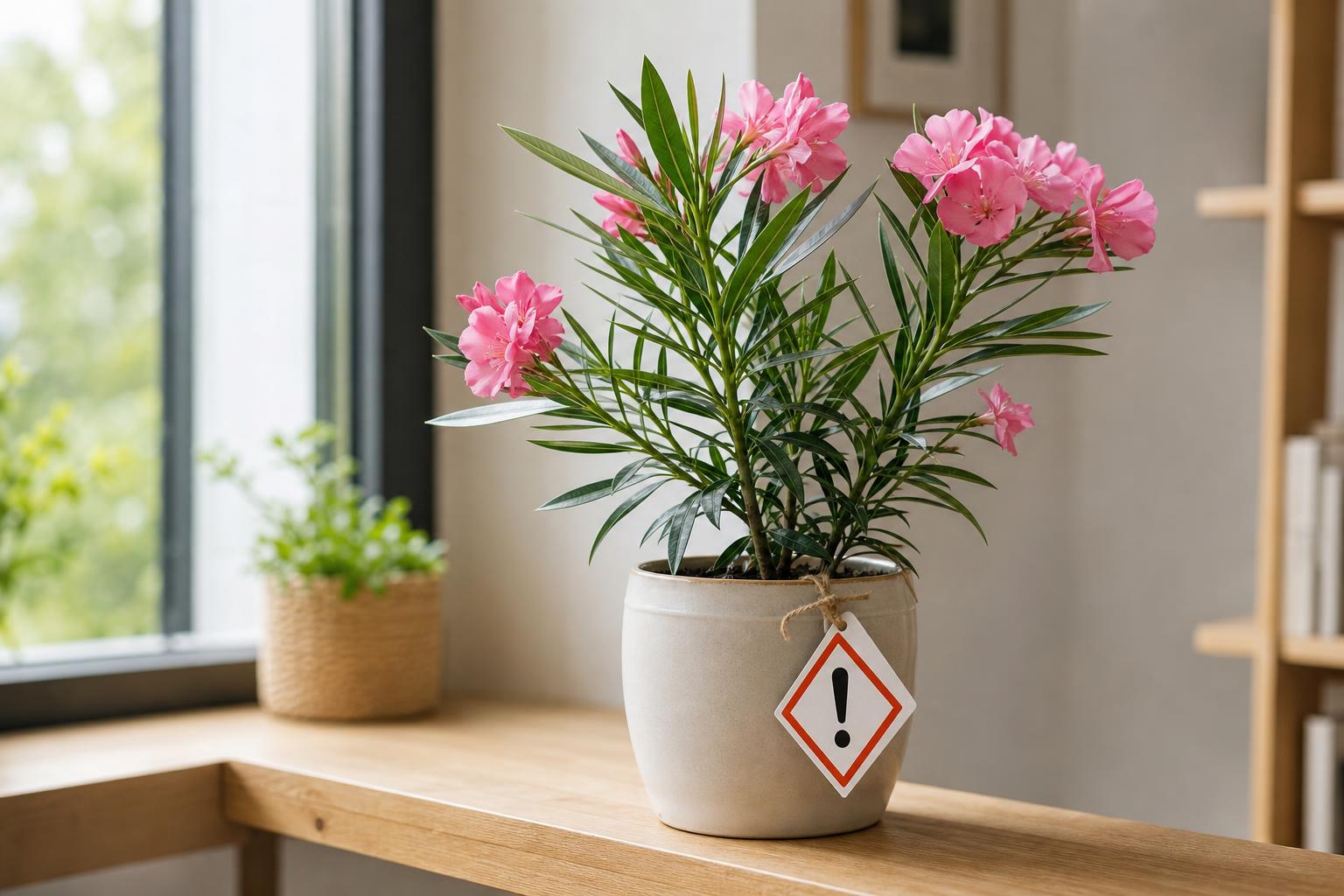 Pink oleander warning