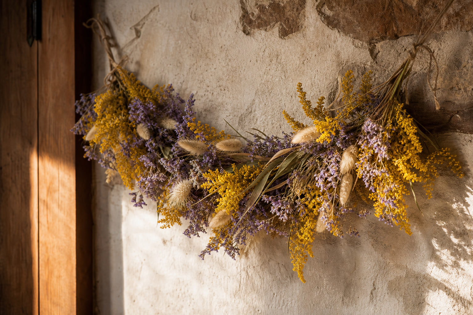 Suhotsvet girlyanda s solidago