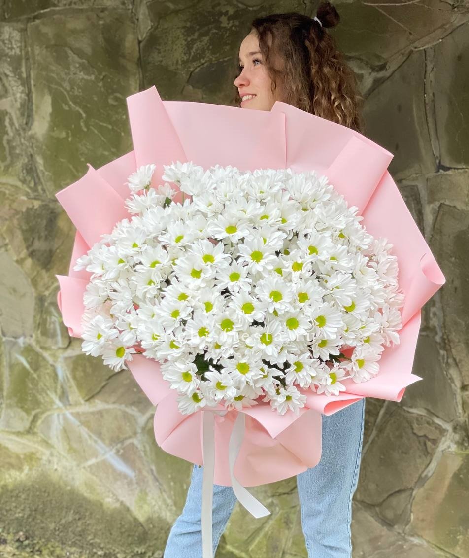  Букет хризантем "Pure" в Москве