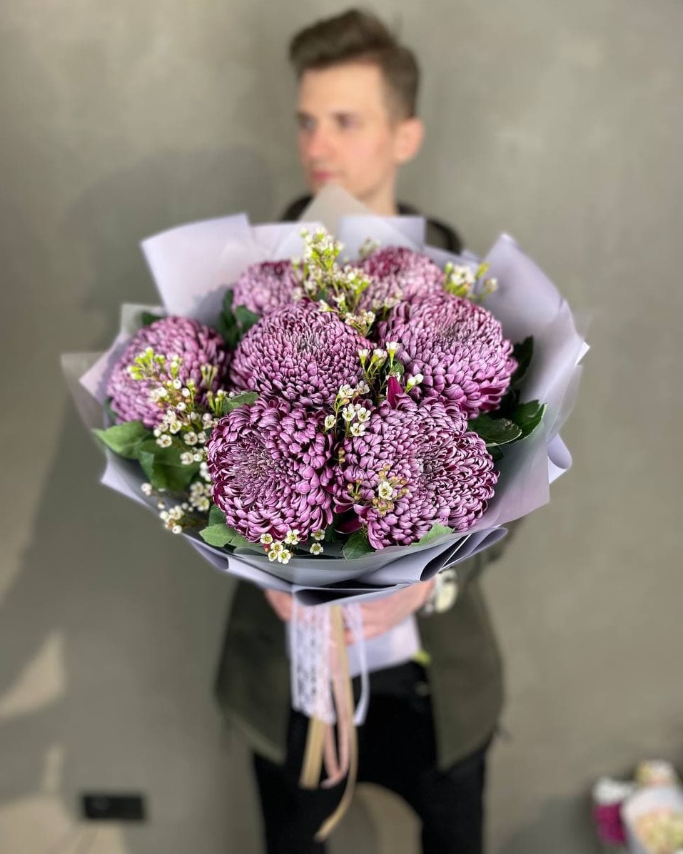 Букет хризантем Palermo в Москве