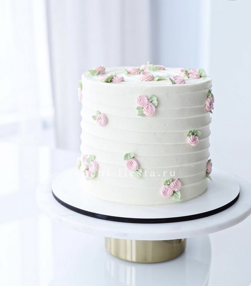 Торт "Розы в снегу" в Москве