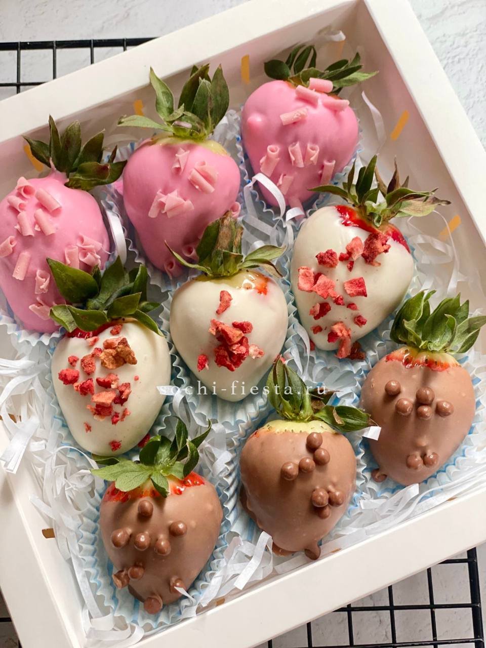 Клубника в шоколаде 9 ягод с доставкой в Москве