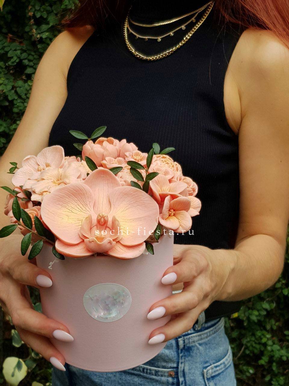 Шоколадный букет Орхидей в Москве