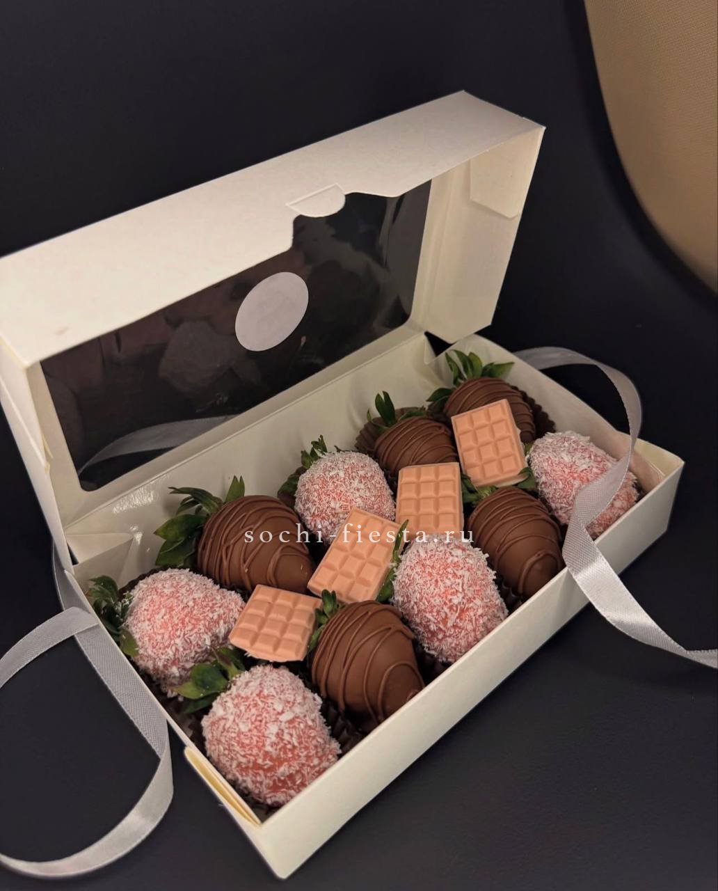 Клубника в шоколаде 10 ягод №2 в Москве