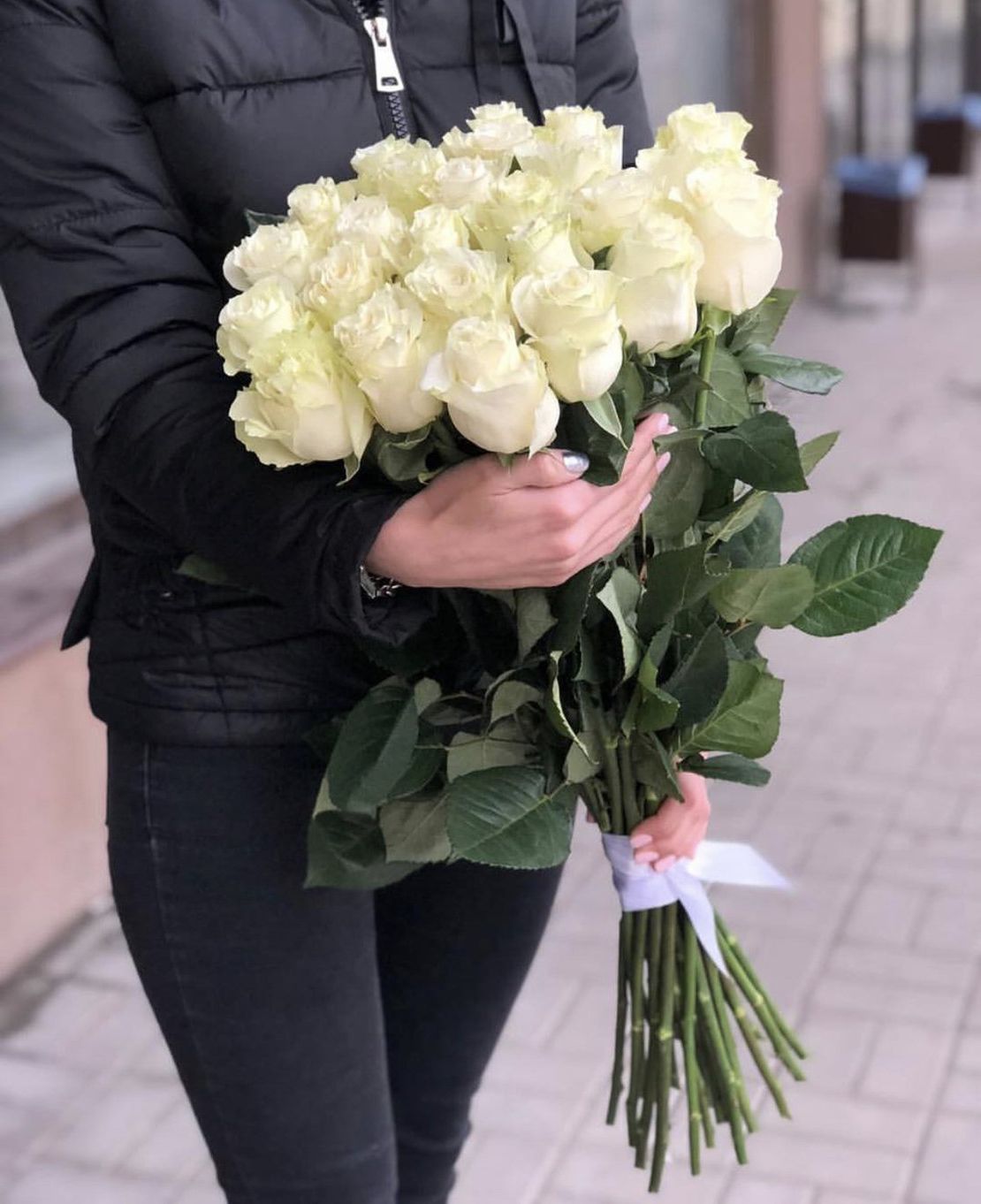 Голландские розы White 21 в Москве