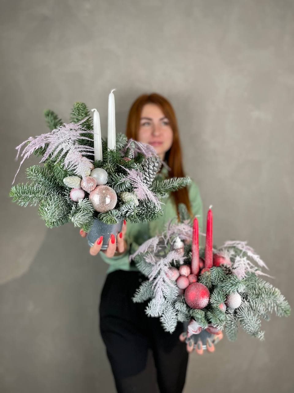 Новогодняя композиция "Candle" в Москве