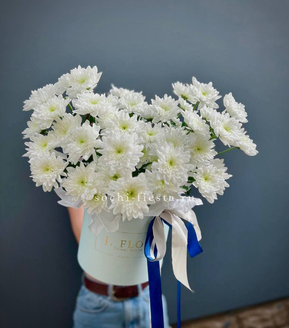 Коробка с хризантемами №3 в Москве