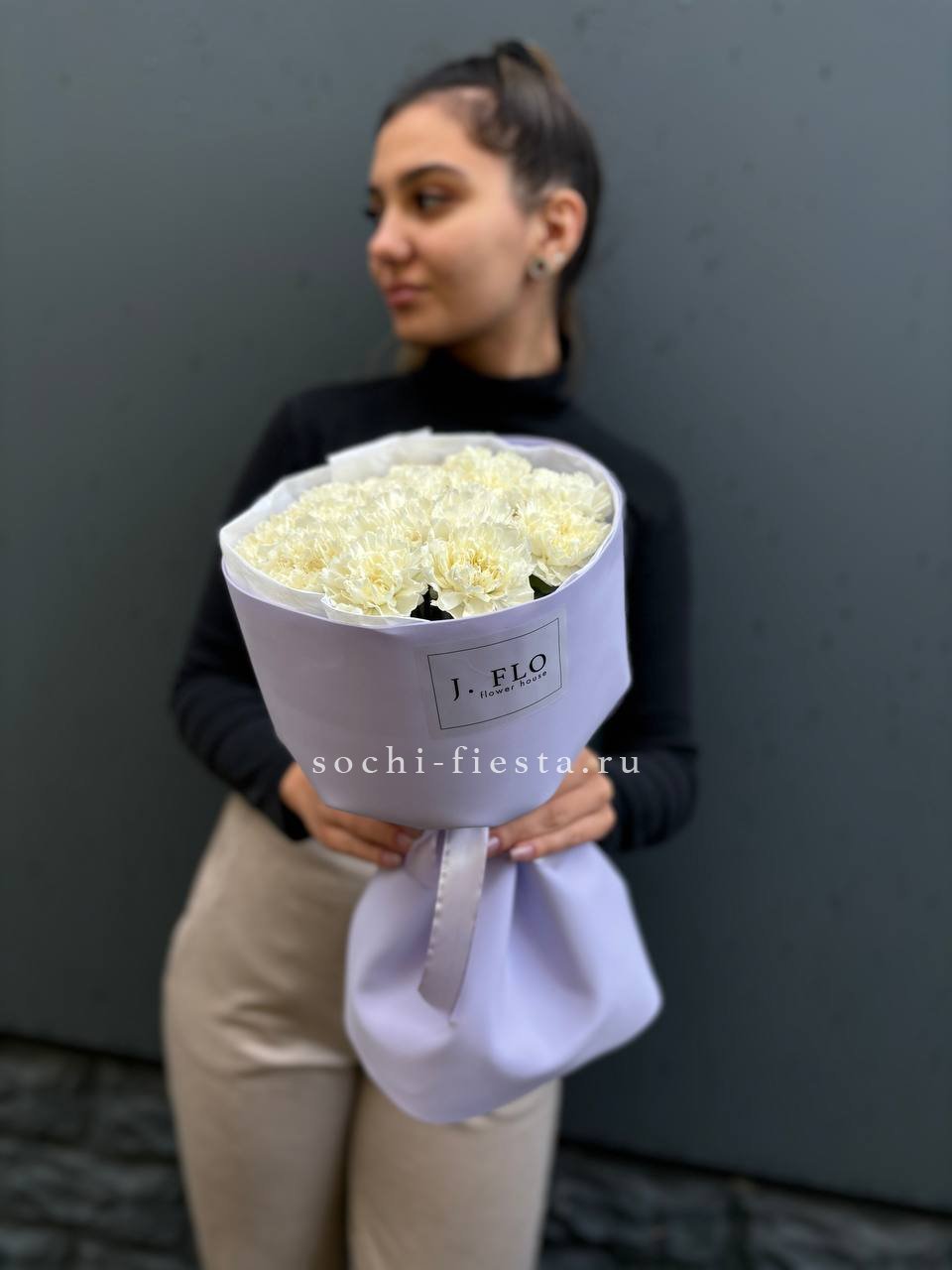 Белые Диантусы 15шт в Москве