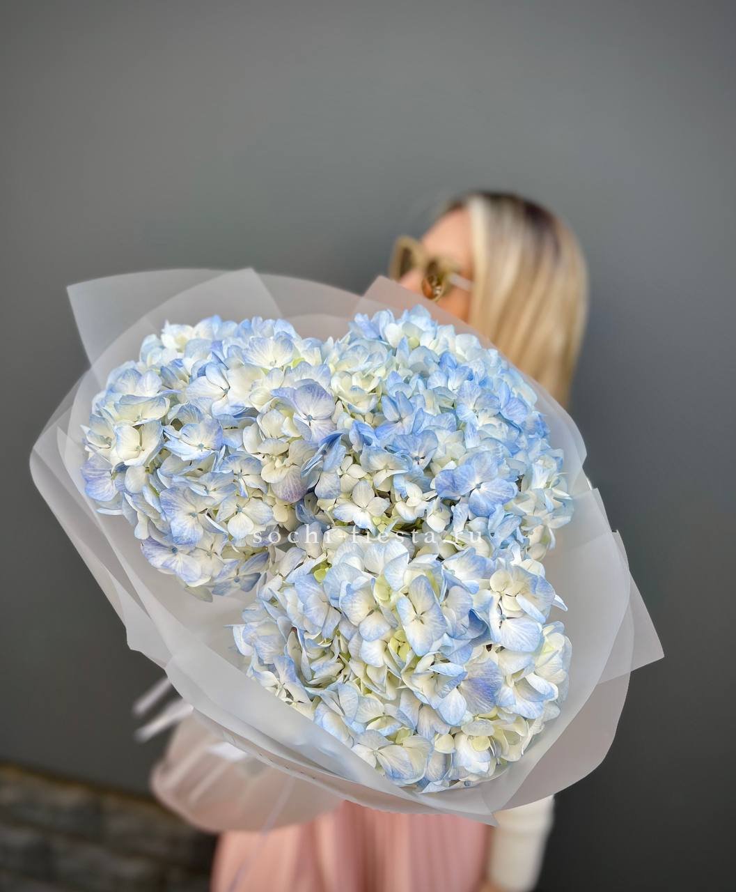 Букет гортензий "Blue" в Москве