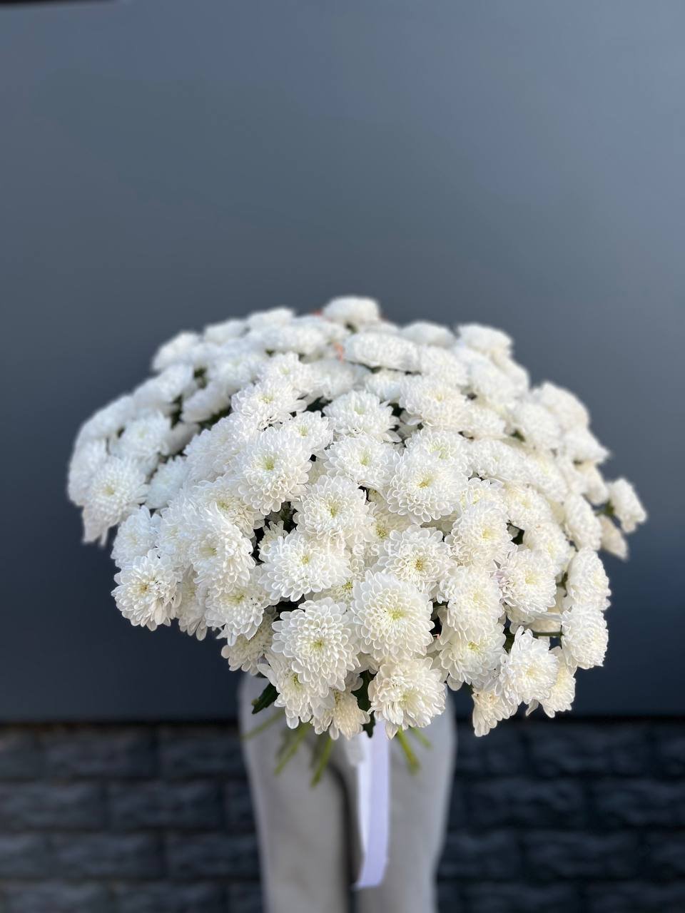  25 хризантем белых в Москве