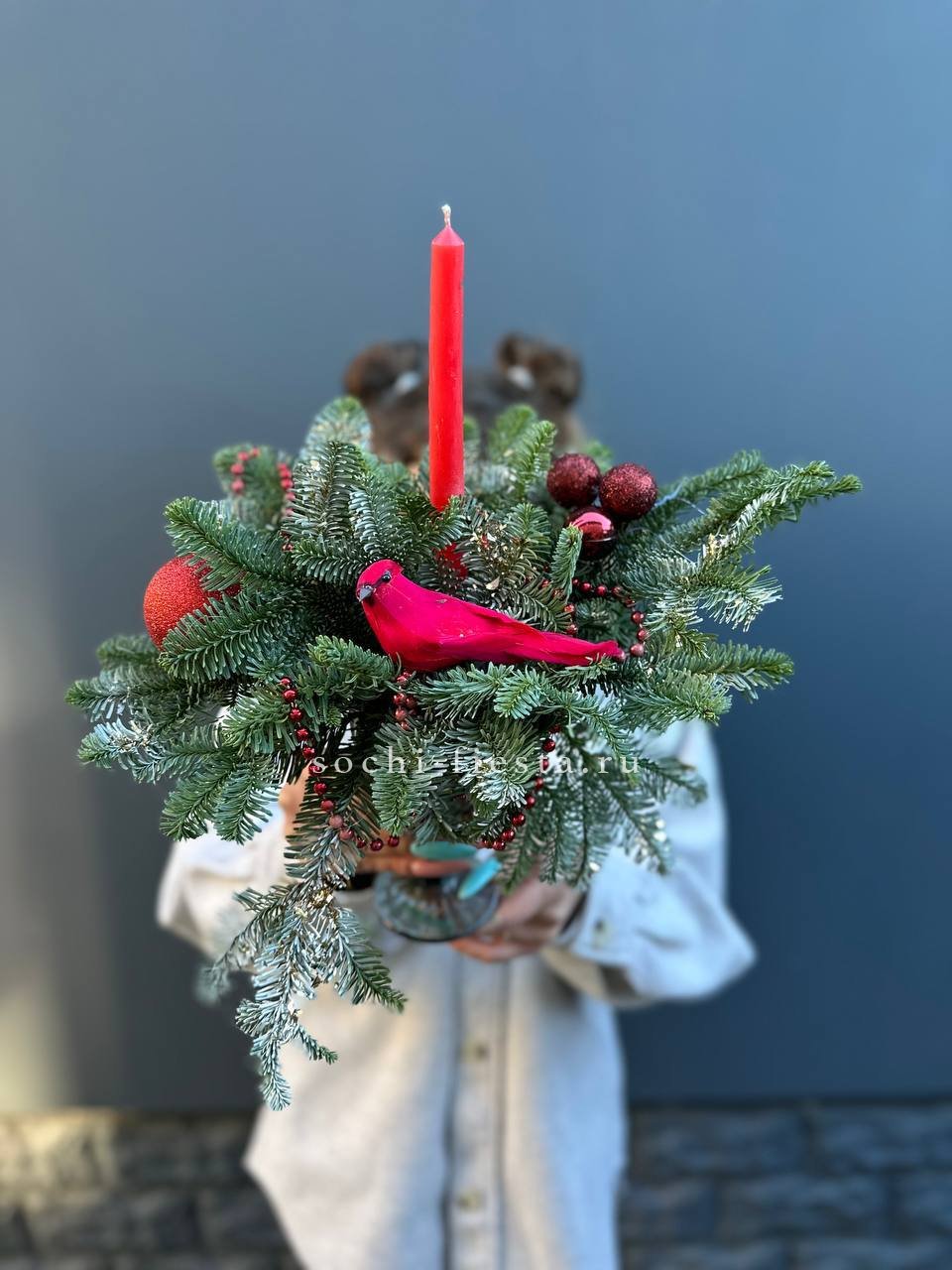 Новогодняя композиция в бокале в Москве