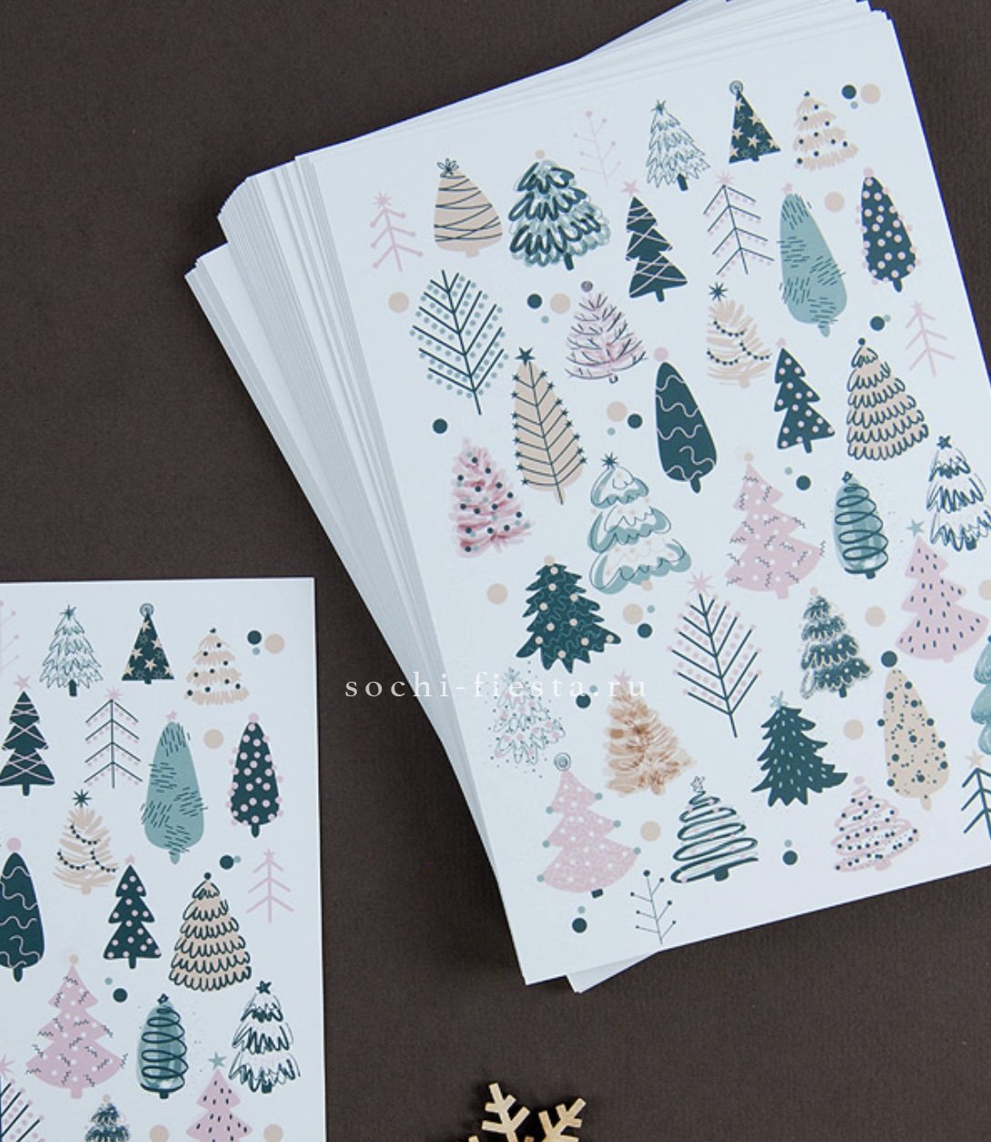 Открытка к букету "Елки" в Москве