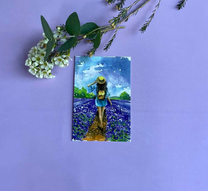 Открытка к букету "Flower road" в Москве