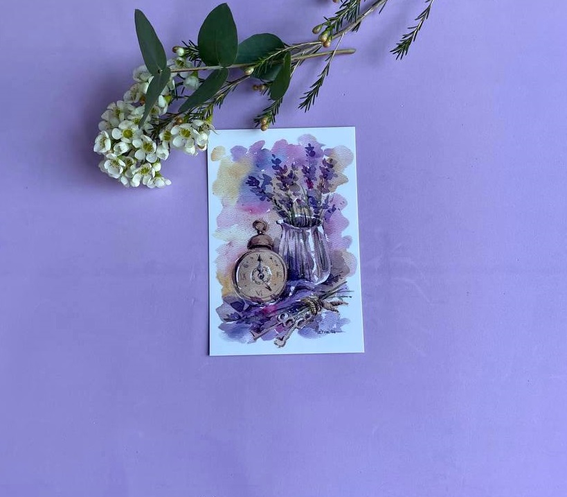 Открытка к букету "Clock" в Москве