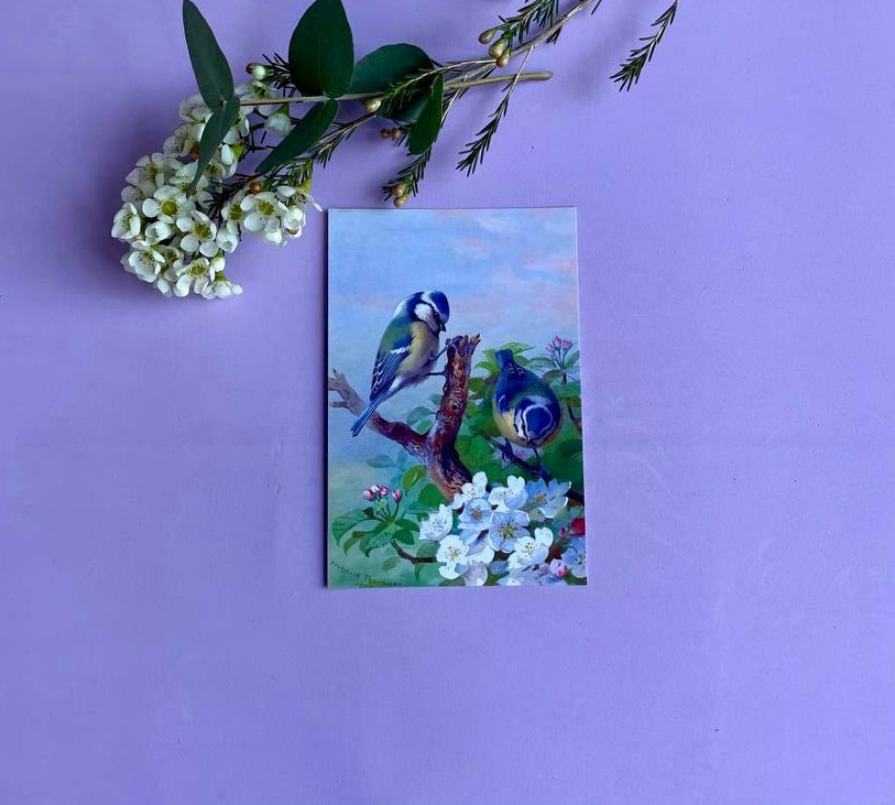 Открытка к букету "Birds" в Москве