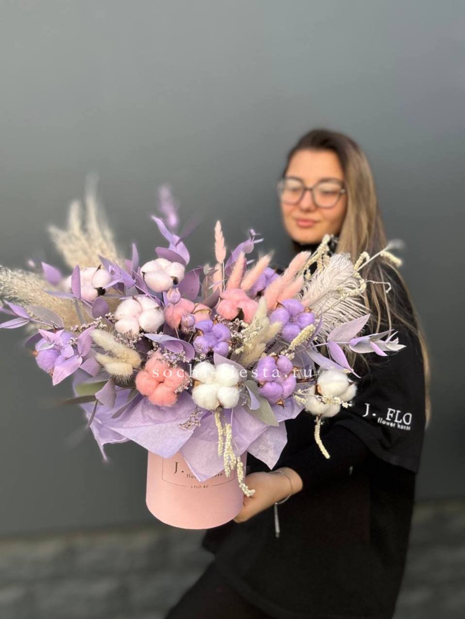 Авторский бокс с сухоцветами №4 в Москве