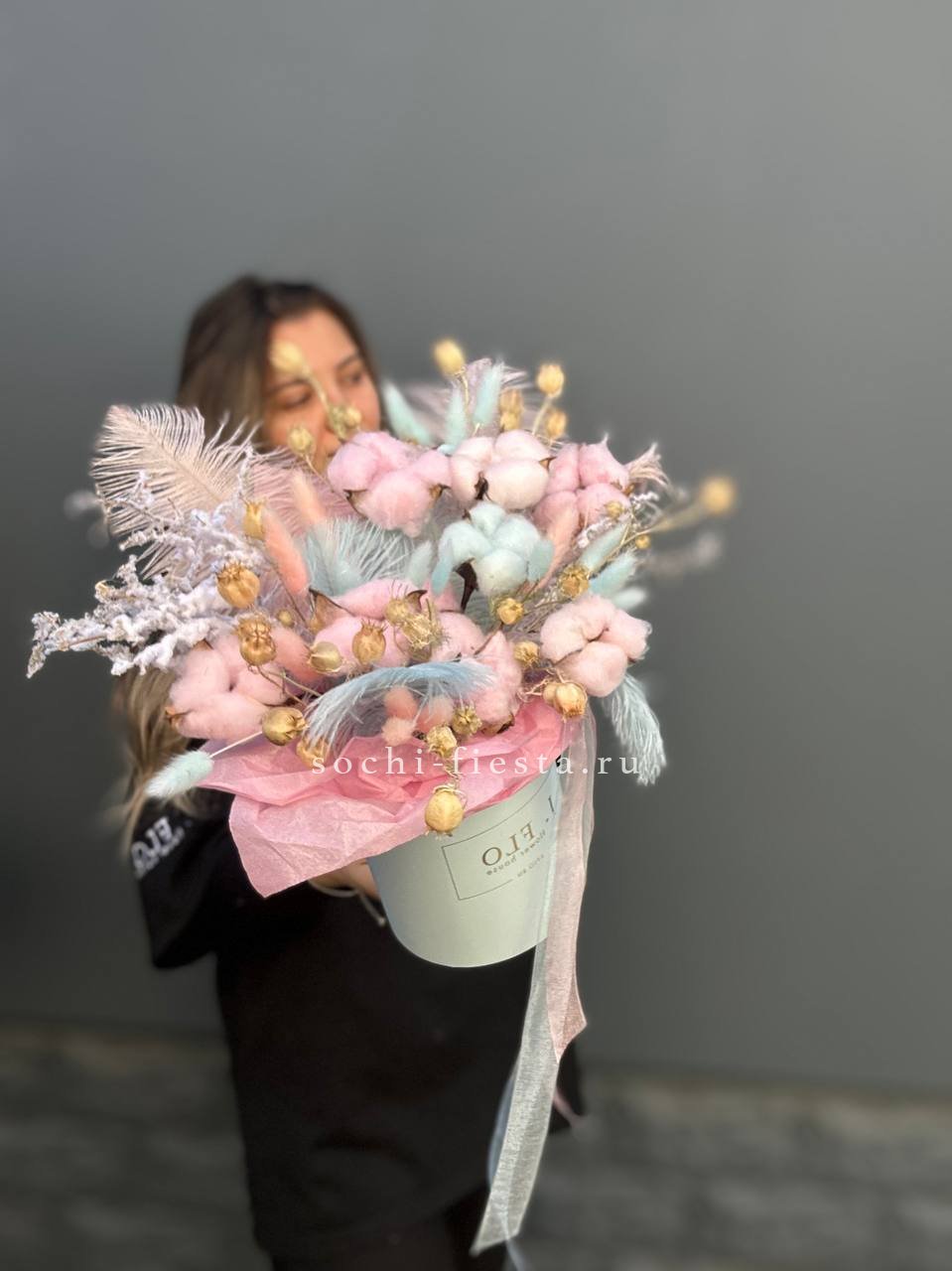 Авторский бокс с сухоцветами №2 в Москве