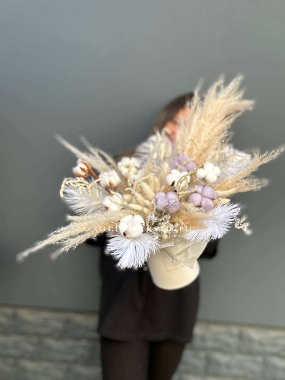 Авторский бокс с сухоцветами №3 в Москве