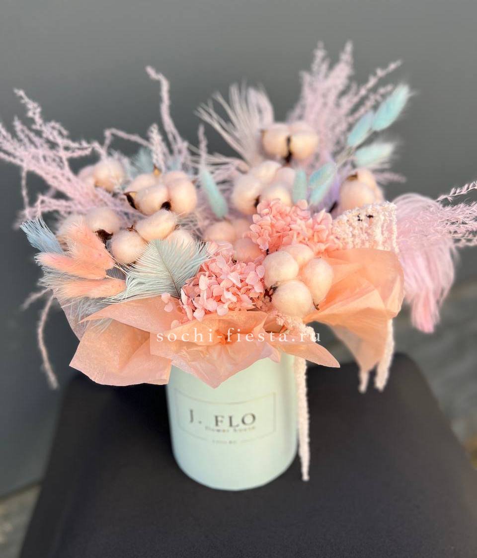 Авторский бокс с сухоцветами №3 в Москве