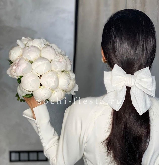 Свадебный букет пионов в Москве