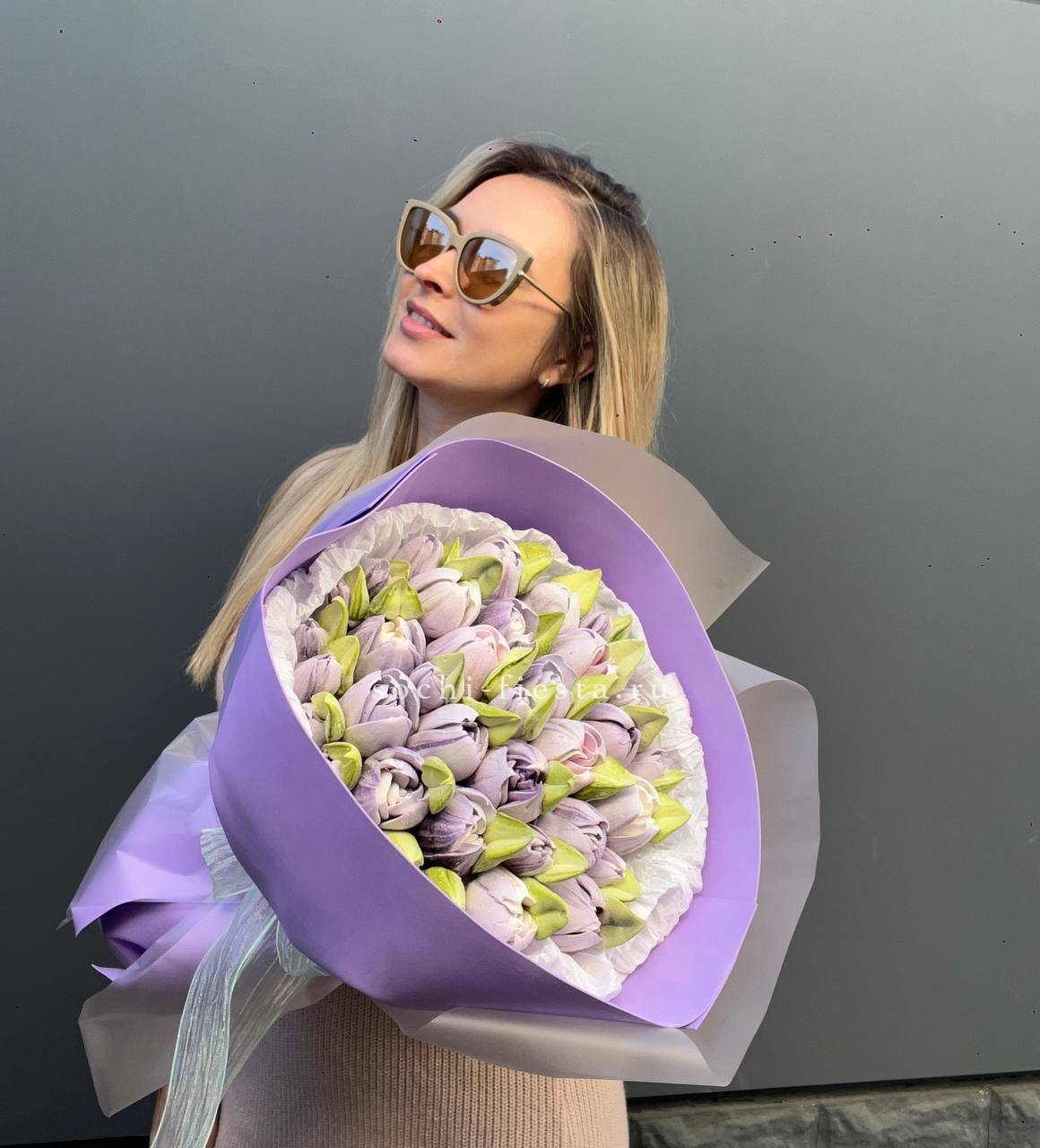 Зефирный букет purple в Москве