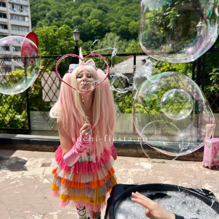 Шоу мыльных пузырей в Москве