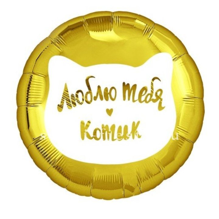Фольгированный шар "Люблю тебя, Котик" в Москве