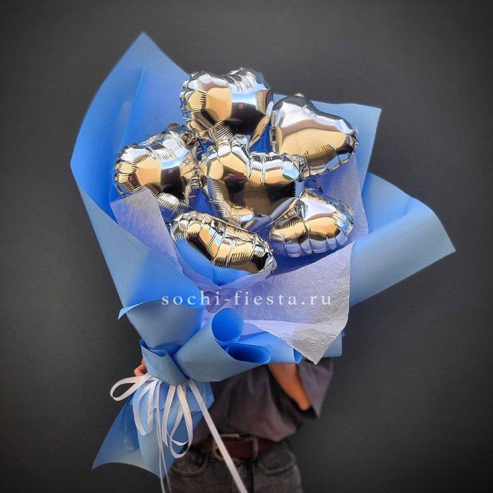 Букет из шаров сердец  №2 в Москве