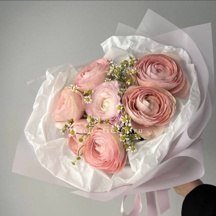 Ранункулюсы с ромашками в Москве