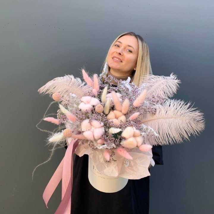 Авторский бокс с сухоцветами в Москве