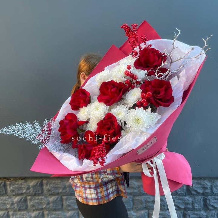 Букет "Яркая зима" в Москве