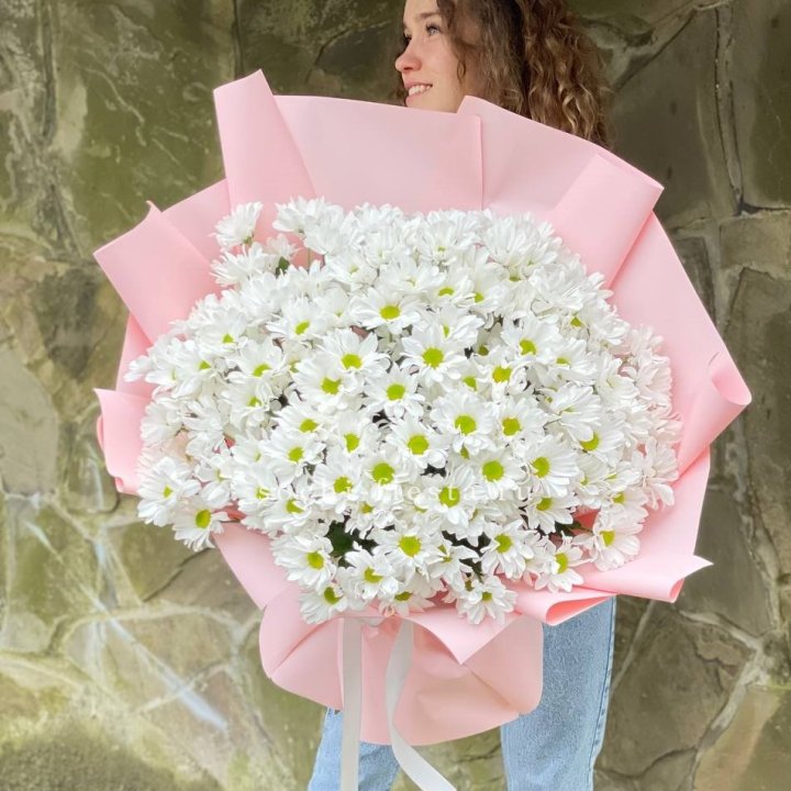  Букет хризантем "Крем" в Москве