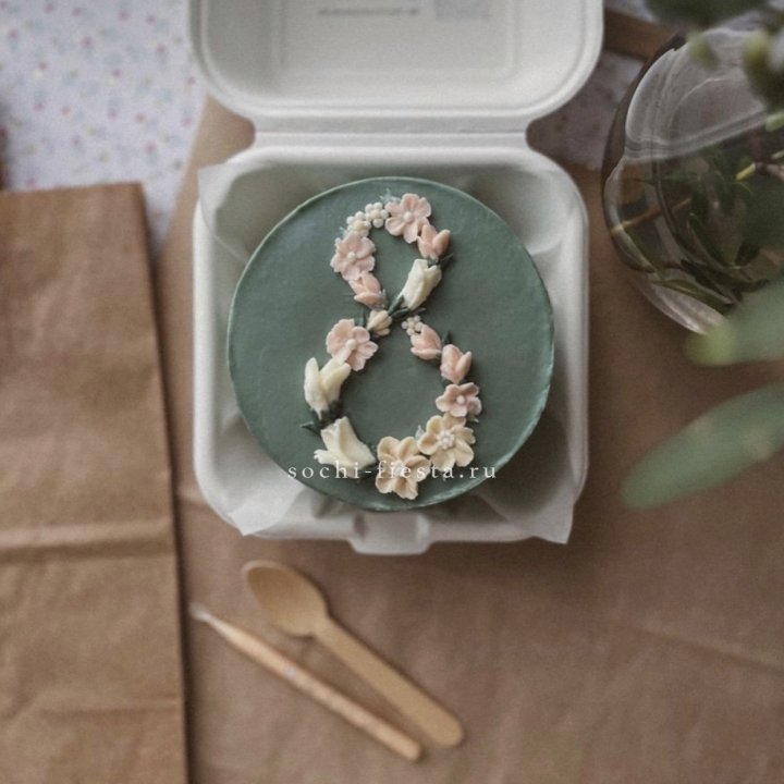 Бенто-торт "8 марта" green  в Москве