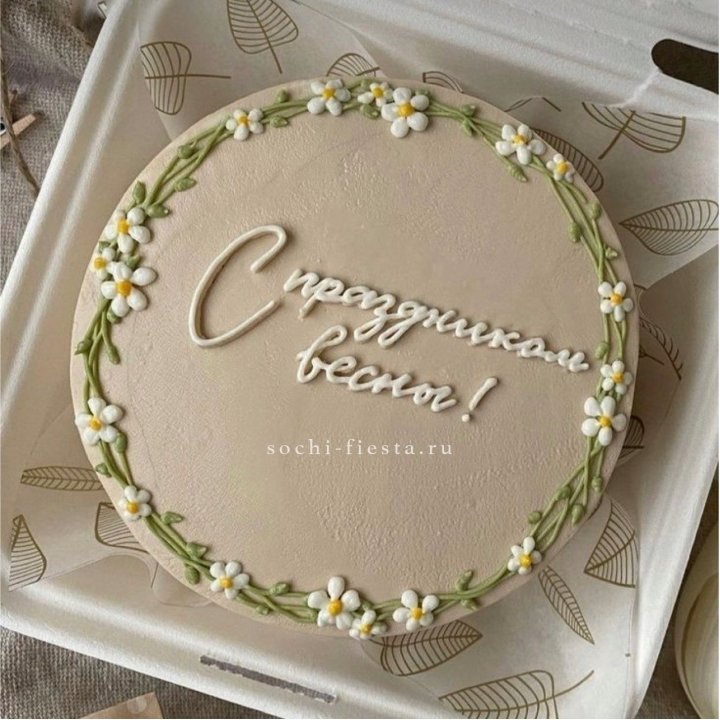 Бенто-торт "C праздником весны!"  в Москве