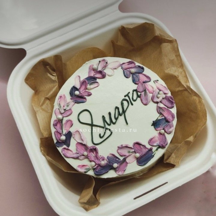 Бенто-торт "8 марта цветы"  в Москве