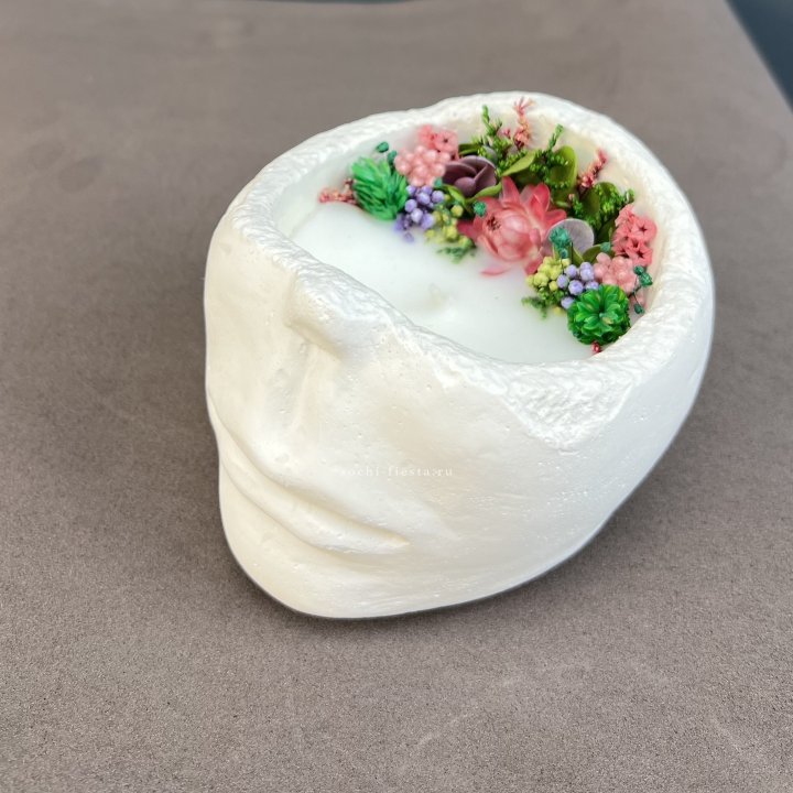 Свеча ароматическая в гипсе  в Москве