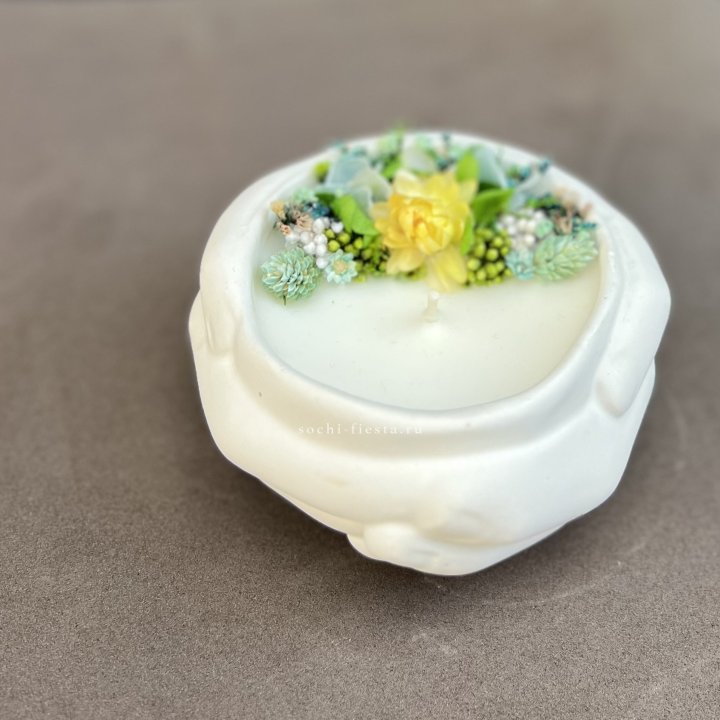 Свеча ароматическая в гипсе Руки в Москве