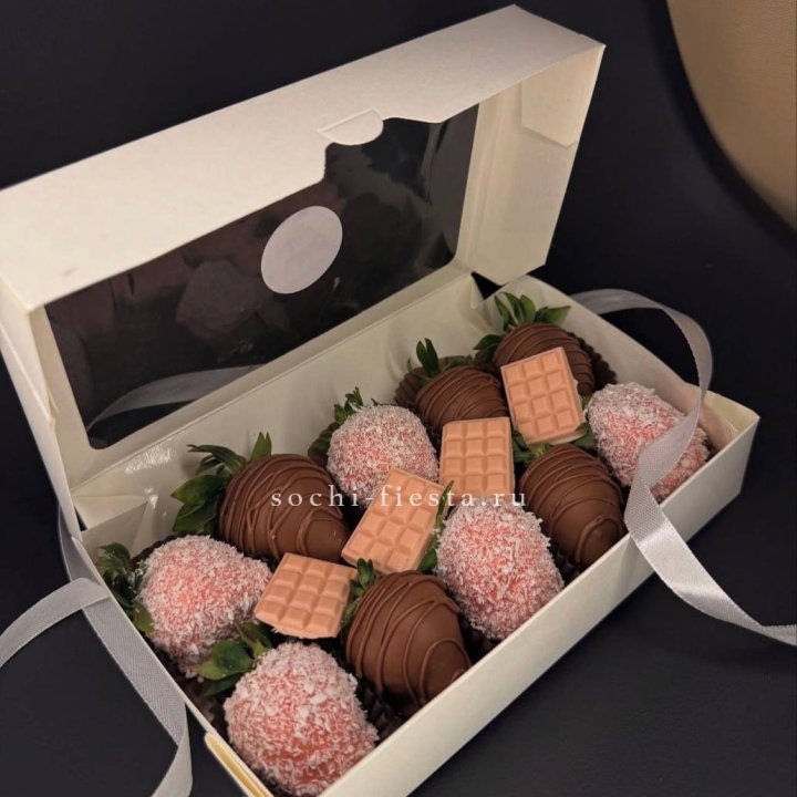Клубника в шоколаде 10 ягод №2 в Москве