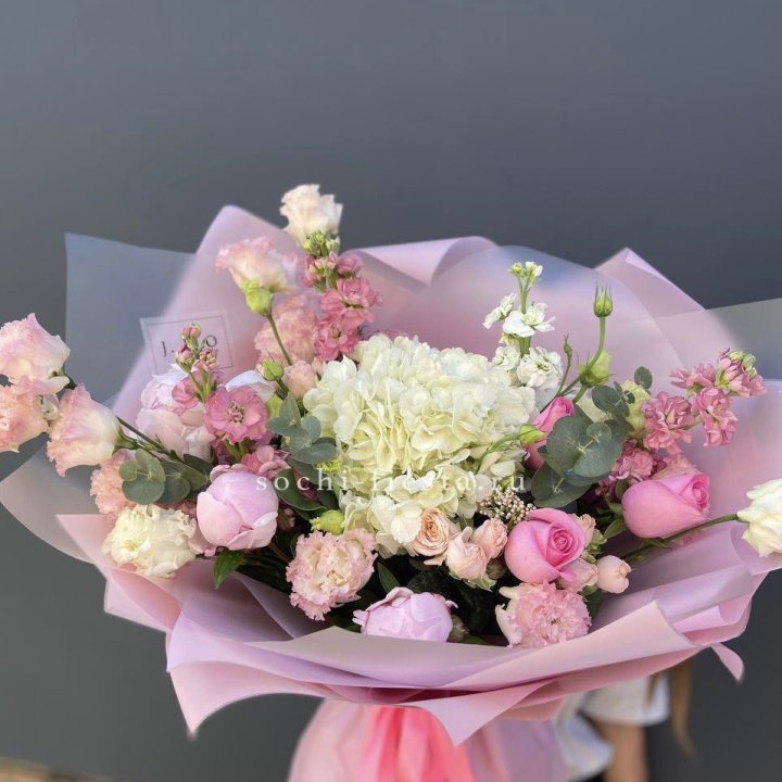 Дизайнерский букет "Фламинго" в Москве