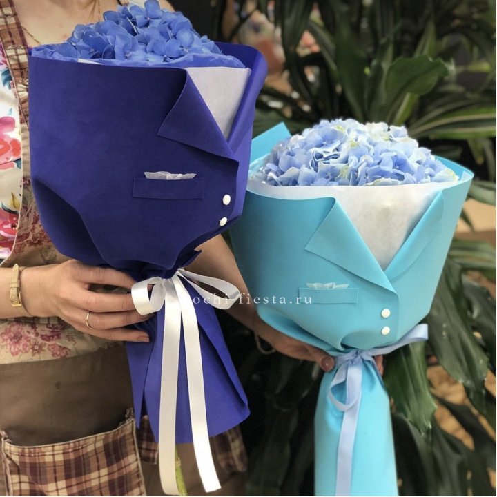 Букет с гортензией с пиджаком в Москве