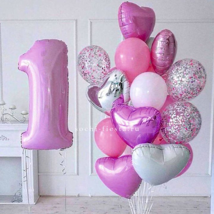 Набор шаров "С днем рождения" в Москве