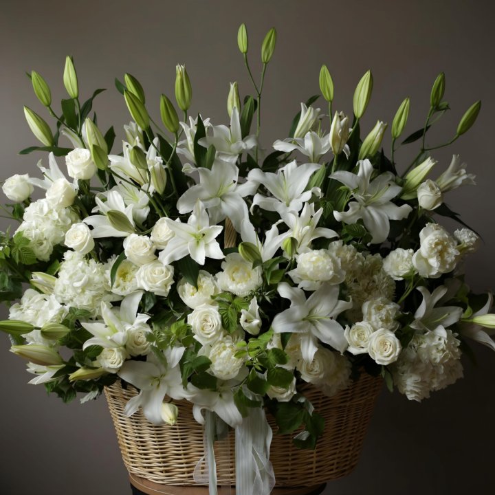 Цветочная корзина макси №3 в Москве