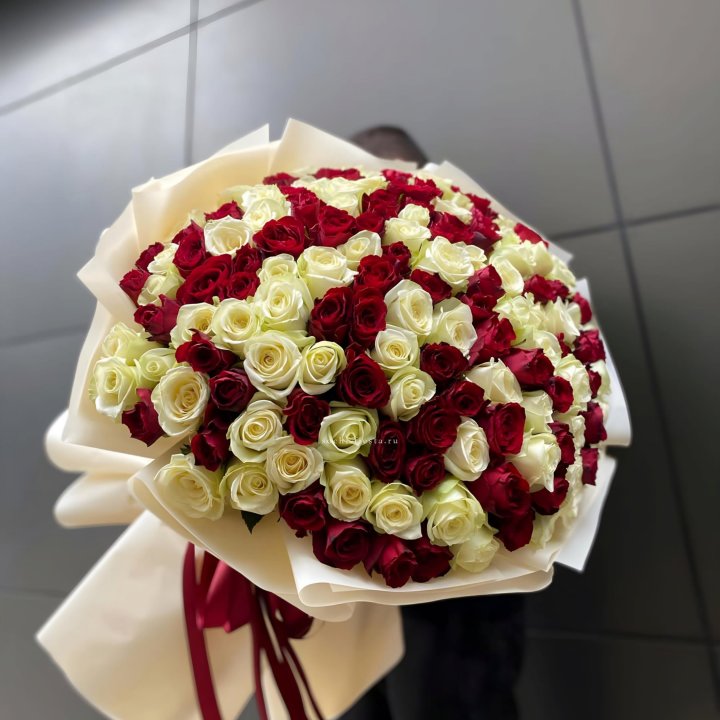 101 высокая импортная роза  в Москве