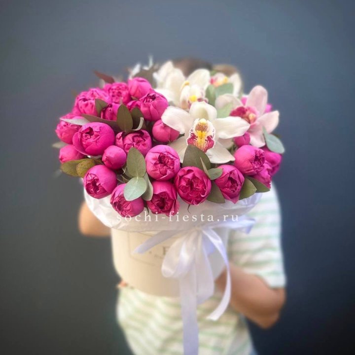 Бокс дуо мисти и орхидеи в Москве