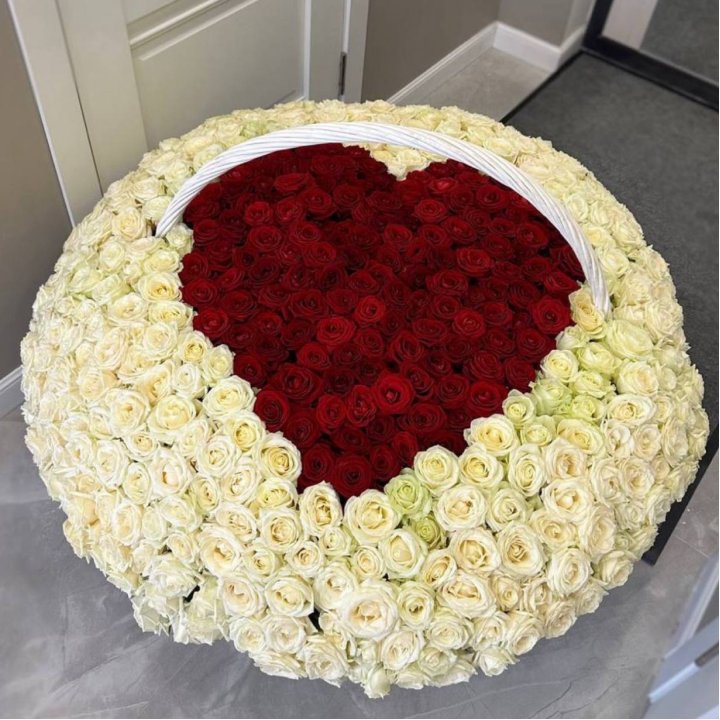 501 роза сердце в Москве