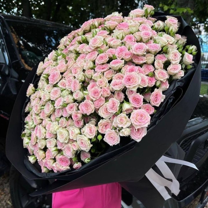 101 кустовая роза "Твистер" в Москве